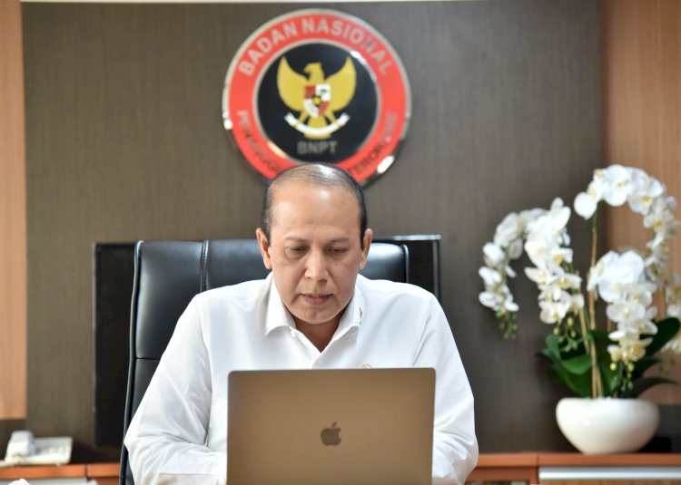 Kepala BNPT Ingatkan Pentingnya Penguatan Nilai Pancasila dalam Virtual Class PPRA 61 Lemhannas RI