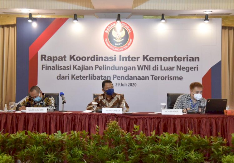 BNPT Gelar Rakor Finalisasi Kajian Pelindungan WNI di Luar Negeri dari Keterlibatan Pendanaan Terorisme