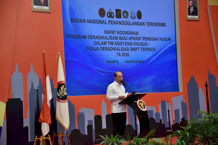 Buka Rakor Deradikalisasi Bagi Apgakkum Tim Asistensi Khusus Deradikalisasi, Kepala BNPT Upayakan Sertifikasi Jabatan Fungsional Untuk Pelaksan