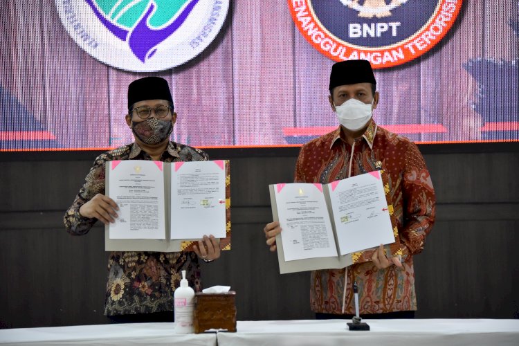 BNPT dan Kementerian Desa, PDT dan Transmigrasi Sepakati Komitmen Kerja Bersama Membangun Kesiapsiagaan Nasional Masyarakat Desa Untuk Mencegah Radikalisme