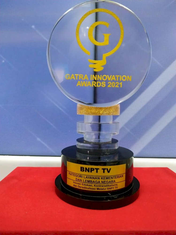 BNPT TV Mengudara, BNPT Dianugerahi Gatra Innovation Awards 2021