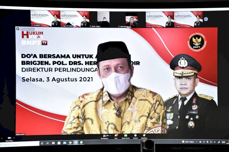 BNPT Gelar Doa Bersama Virtual untuk Almarhum Brigjen Pol. Drs. Herwan Chaidir