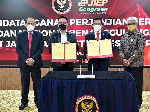 Jaga Iklim Investasi dari Ancaman Terorisme, BNPT Teken PKS dengan PT. JIEP