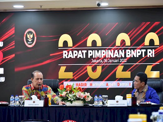 Kepala BNPT Sampaikan Arah Kebijakan Penanggulangan Terorisme 2022 dengan Konsep Pentahelix