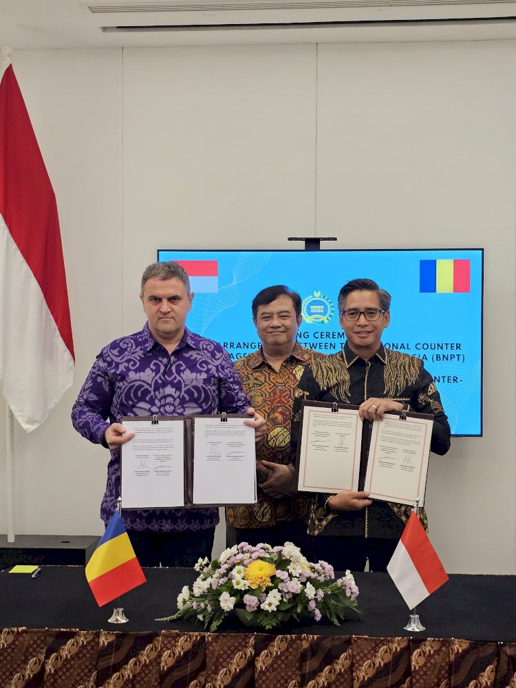 Tandatangani Arrangement on CT Cooperation dengan Rumania, BNPT: Tonggak Awal Komitmen Bersama